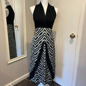 NWT Iris Setlakwe Designer Black and white sleeveless dress, Size 0